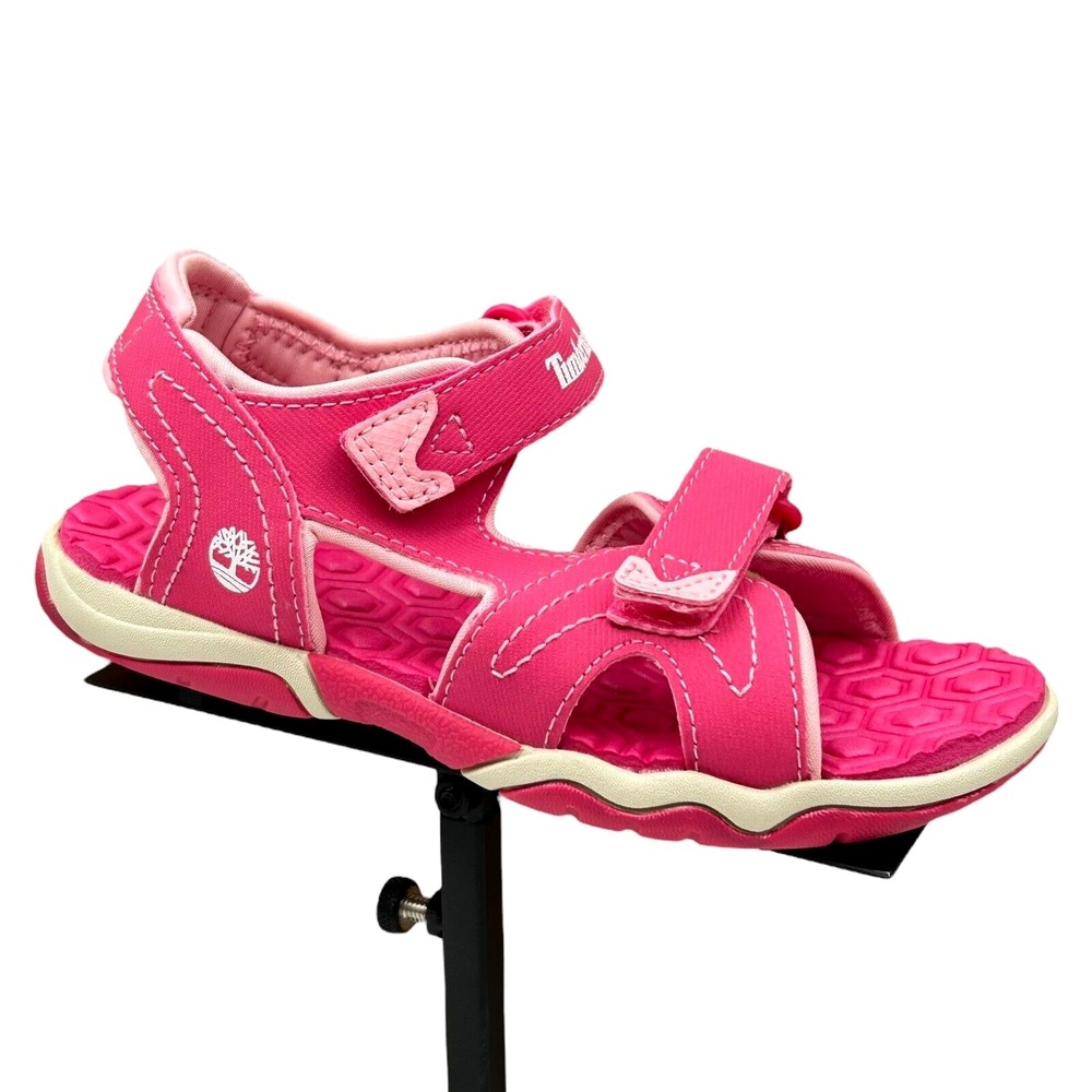 Timberland Girls Outdoor Sporty Sandals Size 12 Pink Open Toe Adjustable Straps